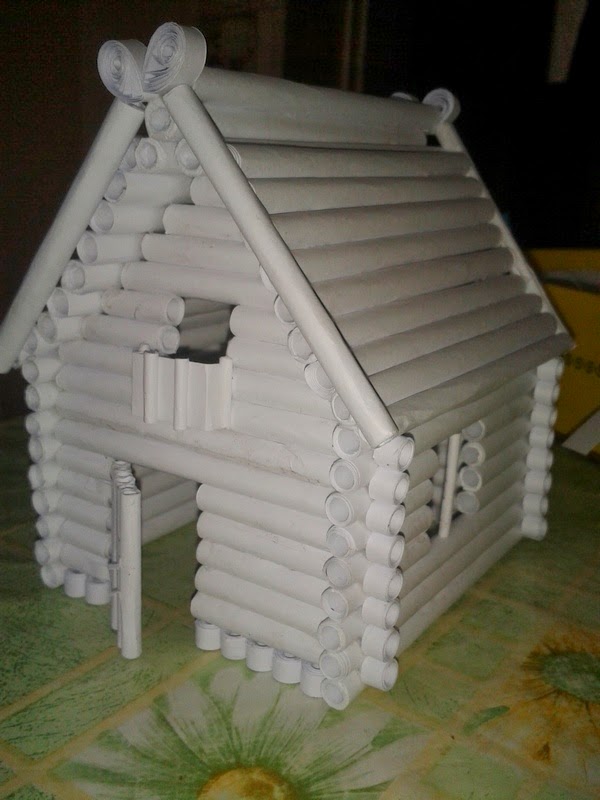Избушка из бумаги: Как сделать дом из бумажных трубочек