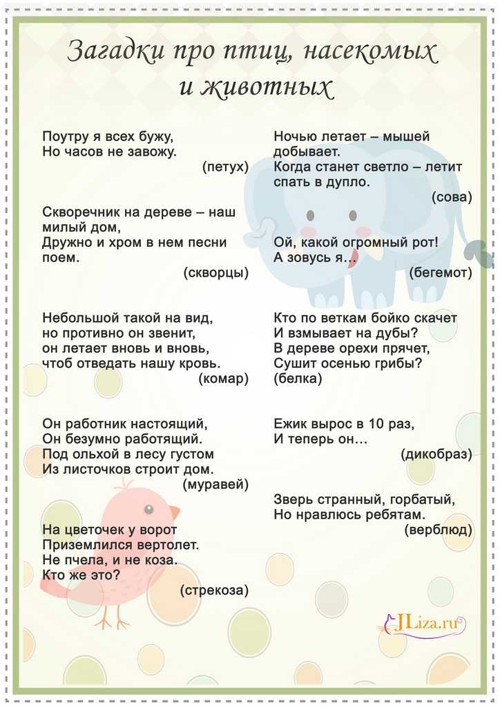 Смешные загадки для детей 5 лет с ответами: Смешные загадки для детей 5-6 лет с ответами, короткие