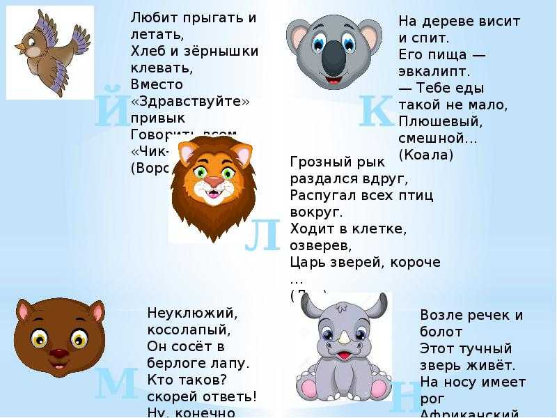 Загадки про животных с ответами для дошкольников: Загадки про животных с ответами