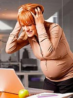 Стресс во время беременности приводит к астме