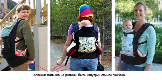 Эрго-рюкзак: с какого возраста носить; типичные ошибки