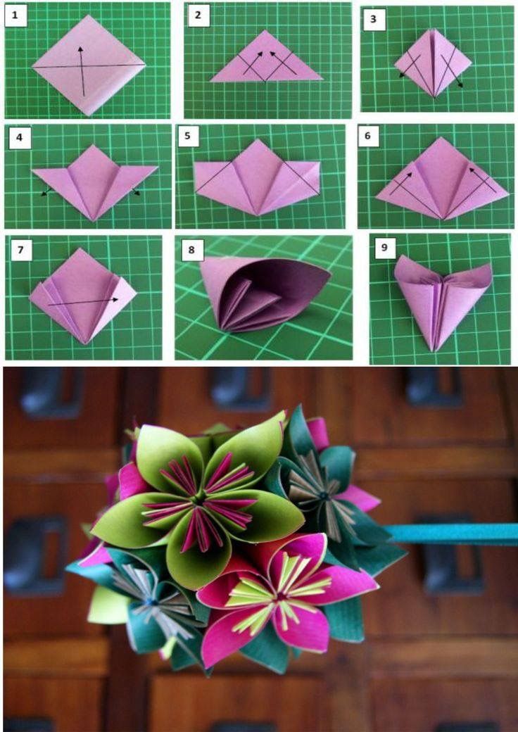 Как сделать оригами цветы из бумаги: 10 вариантов как сделать цветы оригами своими руками