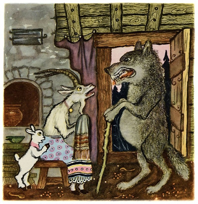 Козлята сказка: Фольклорное произведение «Козлята и волк»