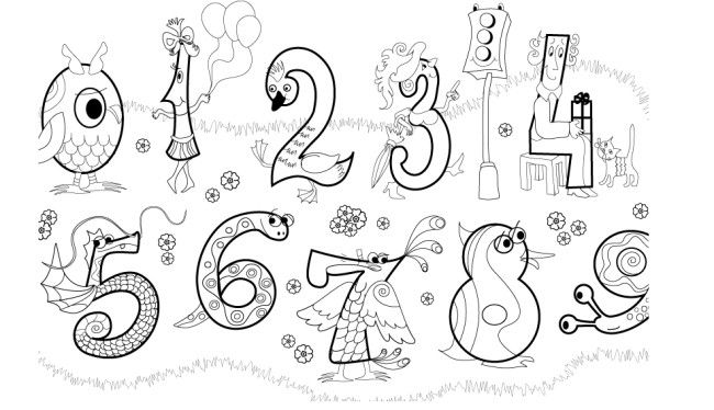 На что похожа цифра 7 в картинках для детей: Цифра 7 в стихах, пословицах, ребусах и картинках