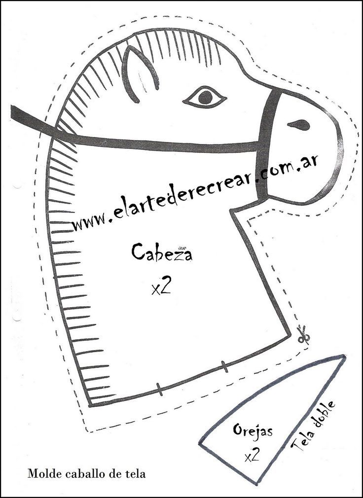 Выкройка лошадки на палочке: Как сшить игрушку лошадку на палке своими руками. Выкройка лошадки на палке / Мастер-класс