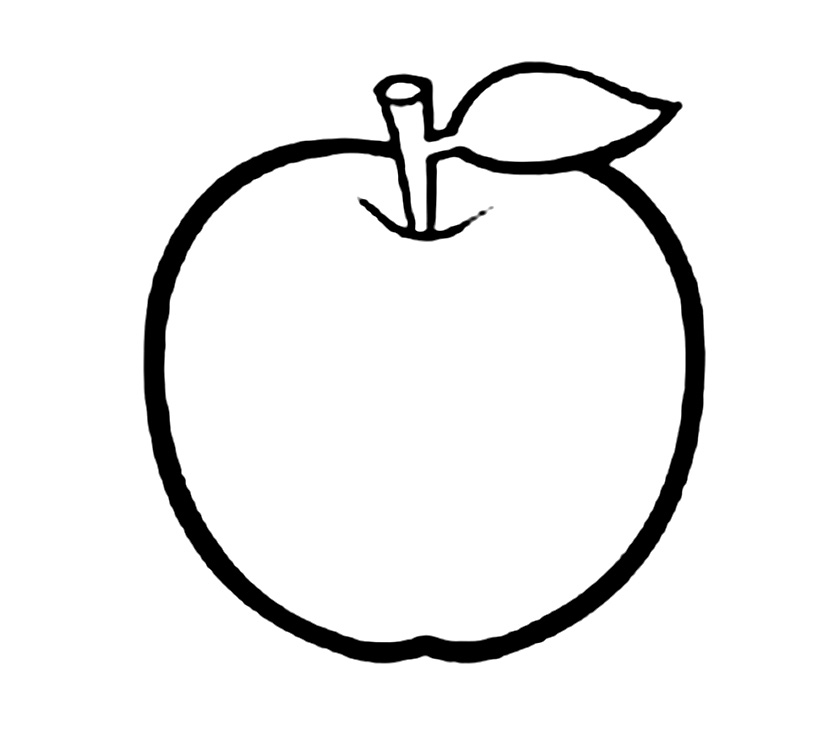 Картинка раскраска яблоко: Яблоки Раскраски распечатать бесплатно.