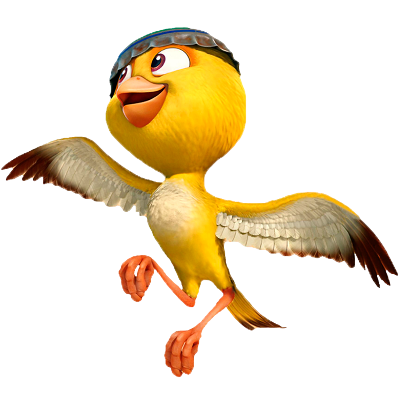 Птичка из мультика: 🎈 Шар-круг Желтая птичка из мультика Angry Birds