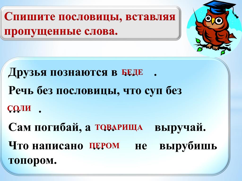 Пословицы о языке словах и речи: Пословицы о языке и речи для детей 4