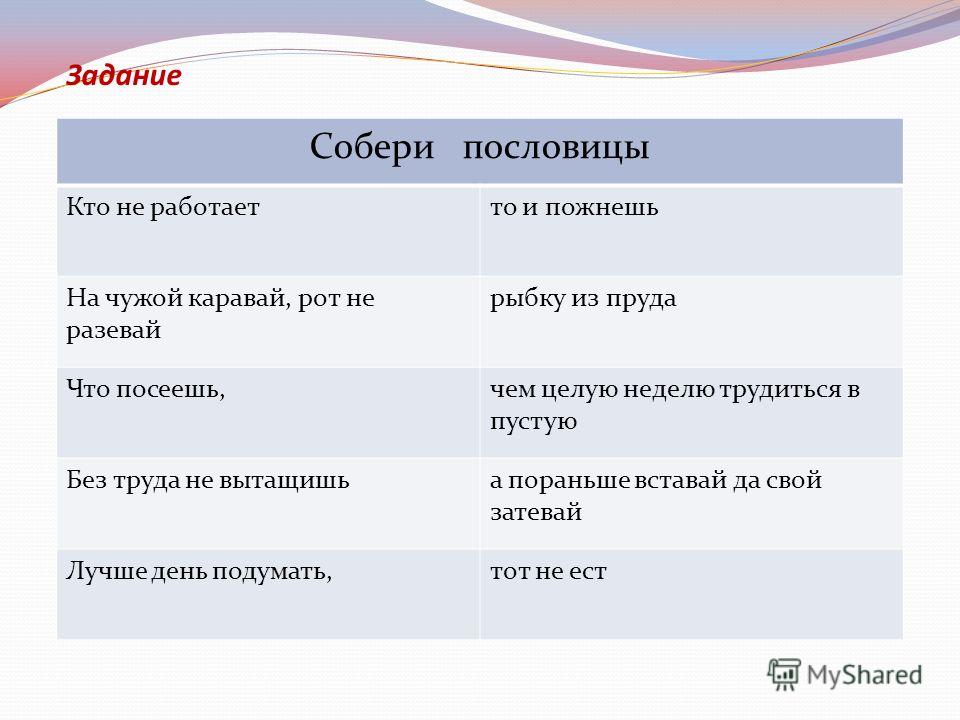 Кто не работает тот не ест значение пословицы: Кто не работает, тот не ест