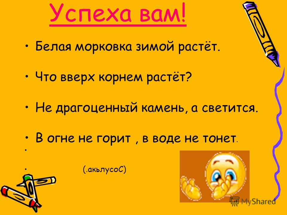 Белая морковка растет зимой: «Белая морковка зимой растет» (загадка), 8 букв