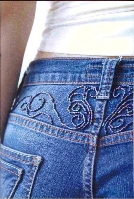 Вышивка бисером на джинсах своими руками: Вышивка на джинсах своими руками: схемы и мастер-классы