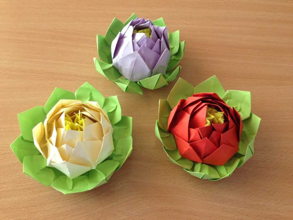 Оригами цветы своими руками: 10 вариантов как сделать цветы оригами своими руками