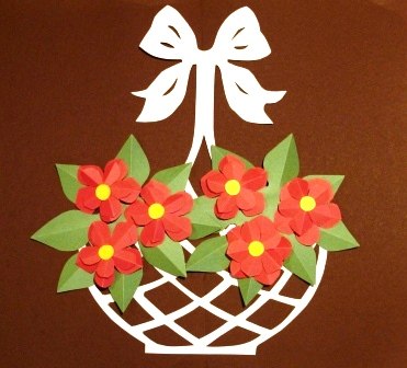 Поделка корзина с цветами из бумаги: Чудесная Корзинка с Цветами из бумаги / Подарок своими руками - YouTube