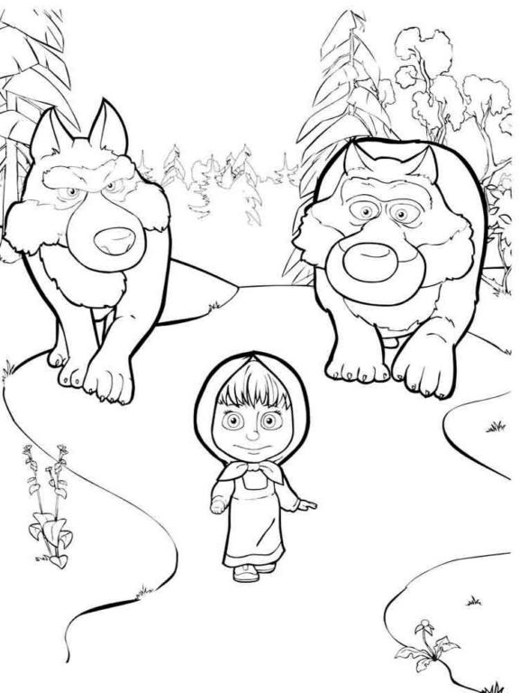 Раскраски маша и медведь онлайн бесплатно: Медведь и Маша | Детвора Онлайн