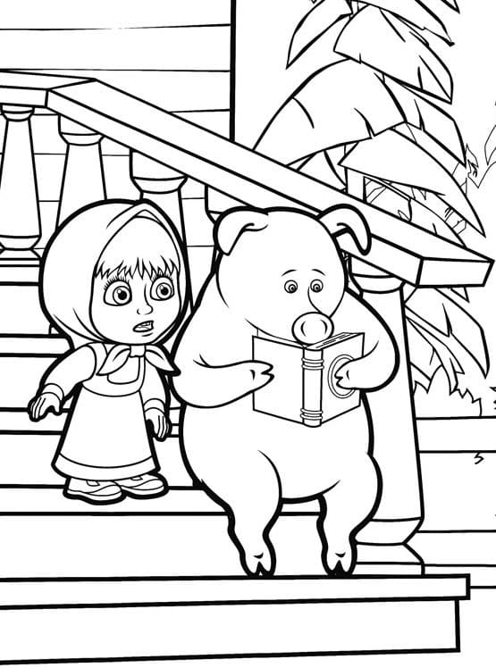 Раскраски маша и медведь онлайн бесплатно: Медведь и Маша | Детвора Онлайн