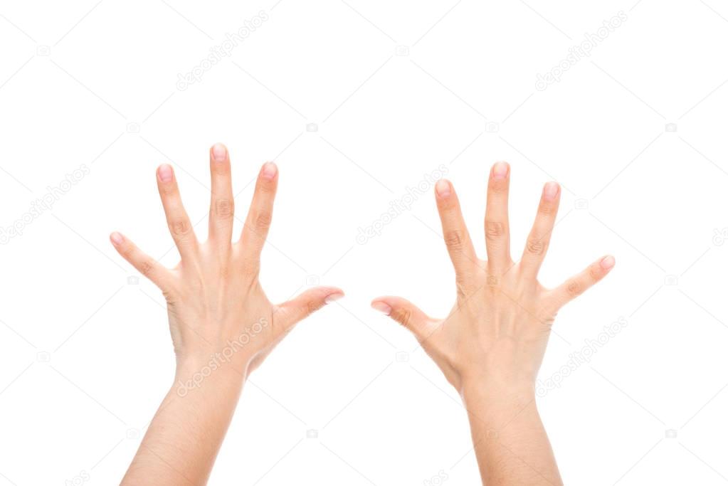 На двух руках 10 пальцев сколько пальцев на 10 руках: У человека на двух руках 10 пальцев. сколько пальцев на десяти руках?