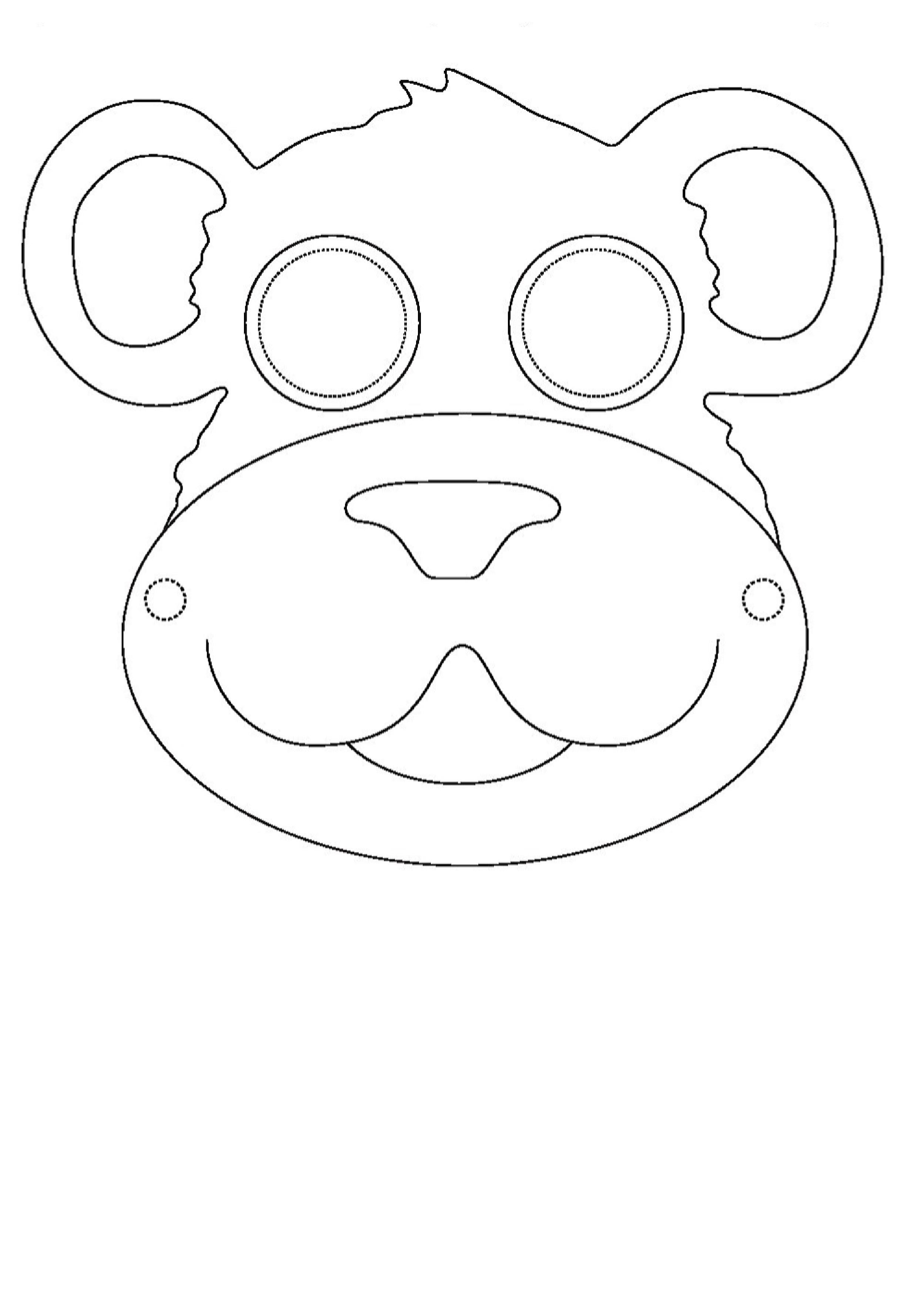 Как сделать маску обезьяны: Как сделать маску обезьяны из листа бумаги?