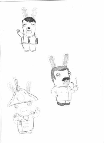 Бешеные кролики раскраски: Раскраски по мультику Бешеные кролики. Вторжение