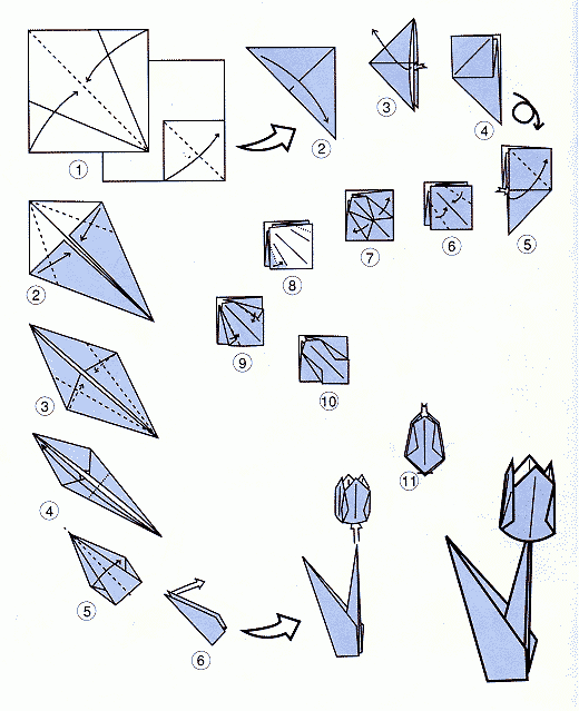 Оригами пошаговая инструкция цветы: Цветы оригами