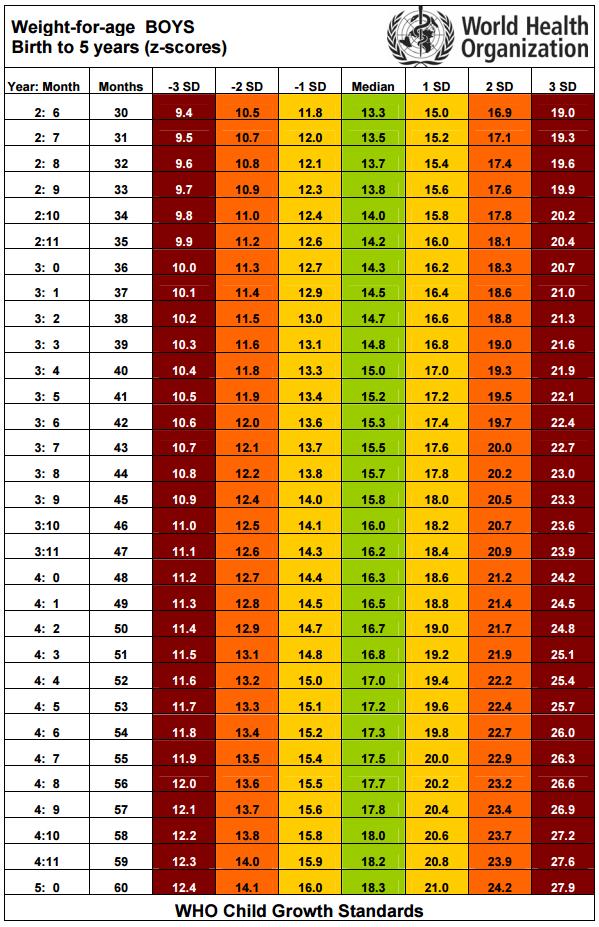 Рост вес мальчиков: БебиКлад » Архив блога Таблица роста и веса детей, норма, ВОЗ