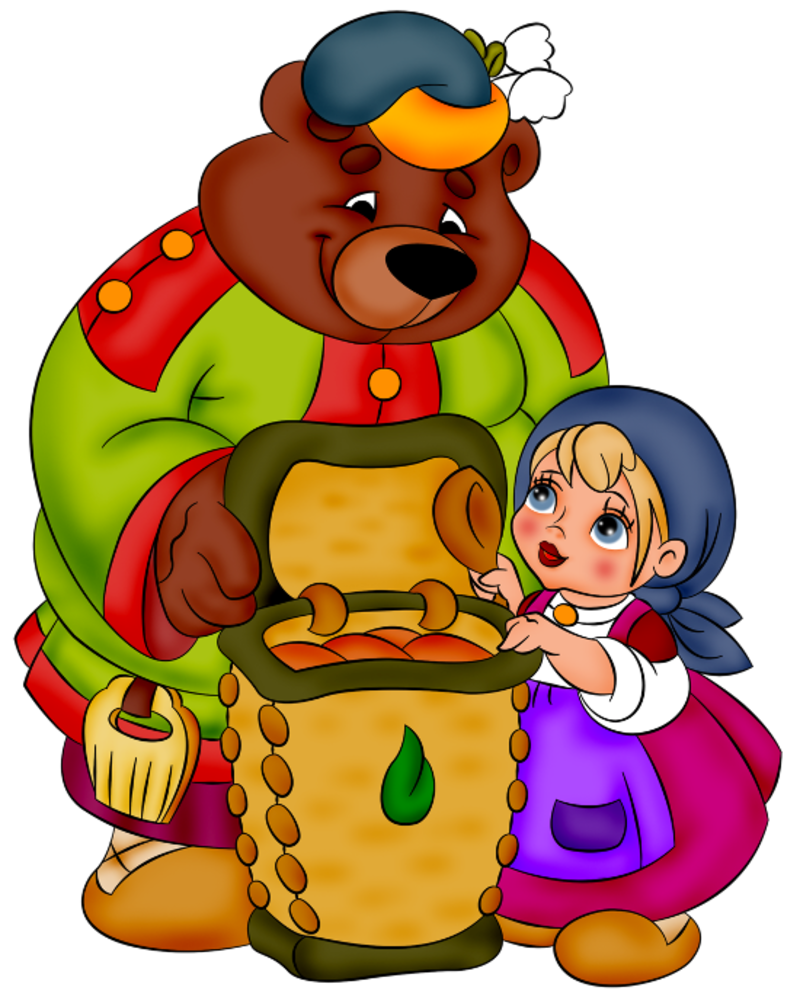 Медведь и девочка с пирожками: Маша и медведь, читать сказку с картинками