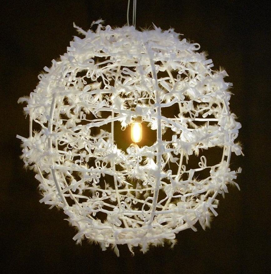 Как сделать из шарика и ниток люстру: как сделать абажур, бра, светильник, плафоны, пошаговые мастер-классы