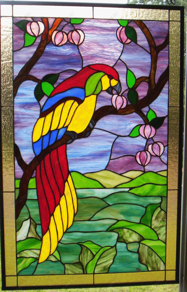 Витраж рисованный: Витраж на бумаге своими руками поэтапно: как нарисовать с шаблоном