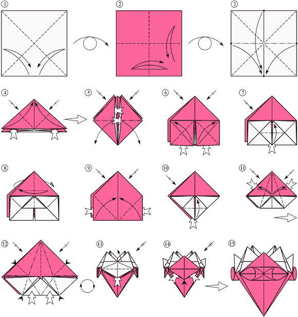 Оригами сделать цветок из бумаги: 10 легких схем, пошаговые фото и видео