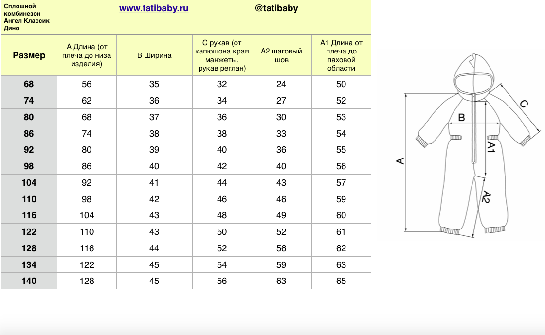 Какой размер комбинезона на 1 год: Как выбрать размер детской одежды и одевать ребенка при разных температурах