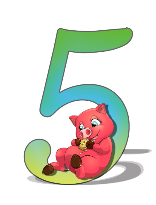 Пять картинка для детей: Раскраска цифра 5 — распечатать для детей бесплатно