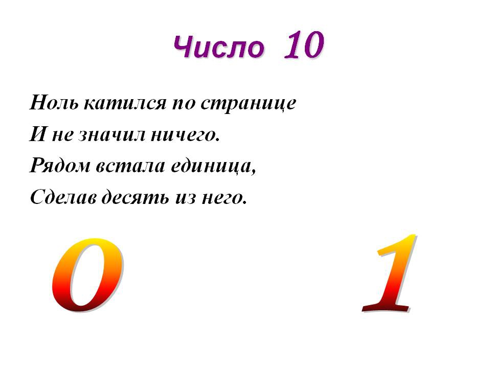 Загадки на цифры от 1 до 10 для 1 класса: Пословицы и поговорки с числами (1 класс, Проект)