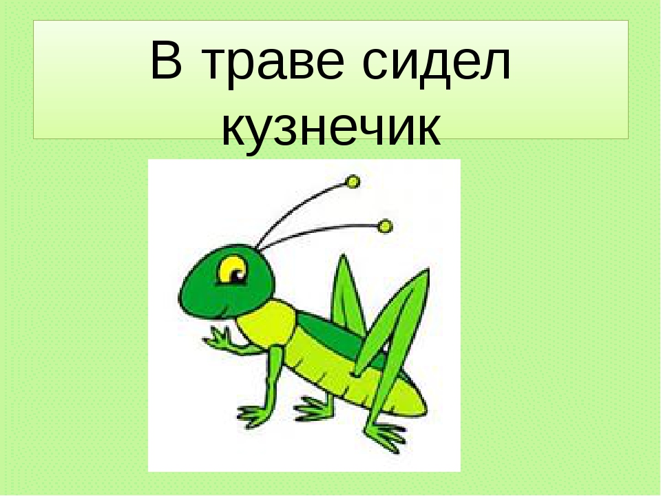 Песня в траве сидел кузнечик совсем как огуречик: Песня В траве сидел кузнечик слушать онлайн и скачать