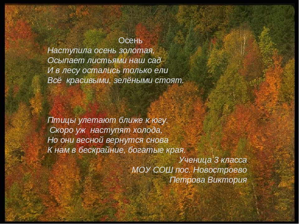 Стихи про осень первокласснику: Стихи про осень для первоклассников