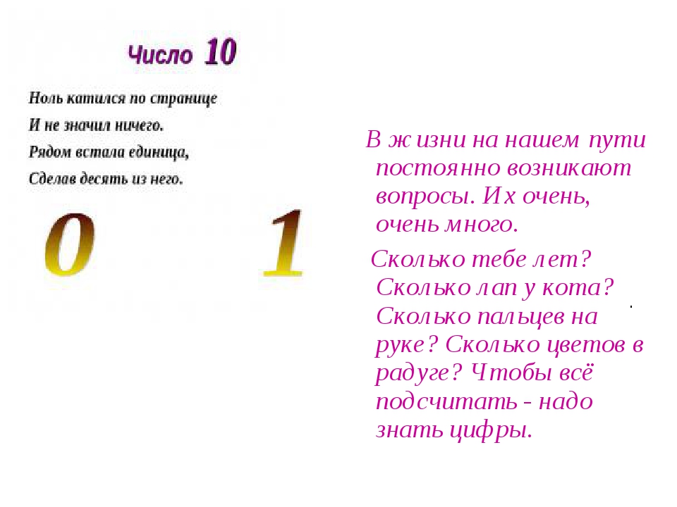 Загадки про числа от 1 до 10 для детей: Загадки про цифры для дошкольников и учеников 1 класса