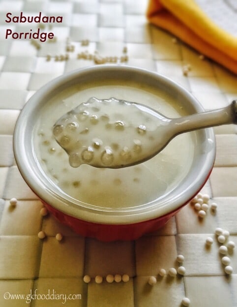 Sabudana Porridge Recipe for Babies