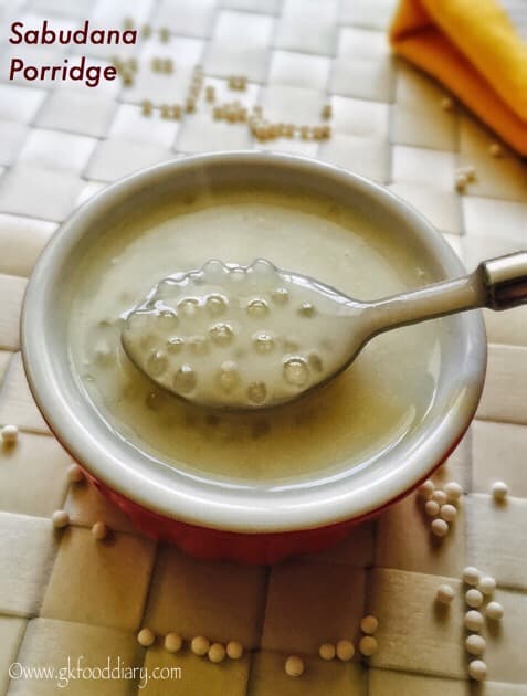 Sabudana Porridge Recipe