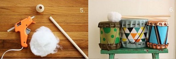 Как сделать из бумаги барабан: Барабан своими руками для детского сада из ведерка или жестянки