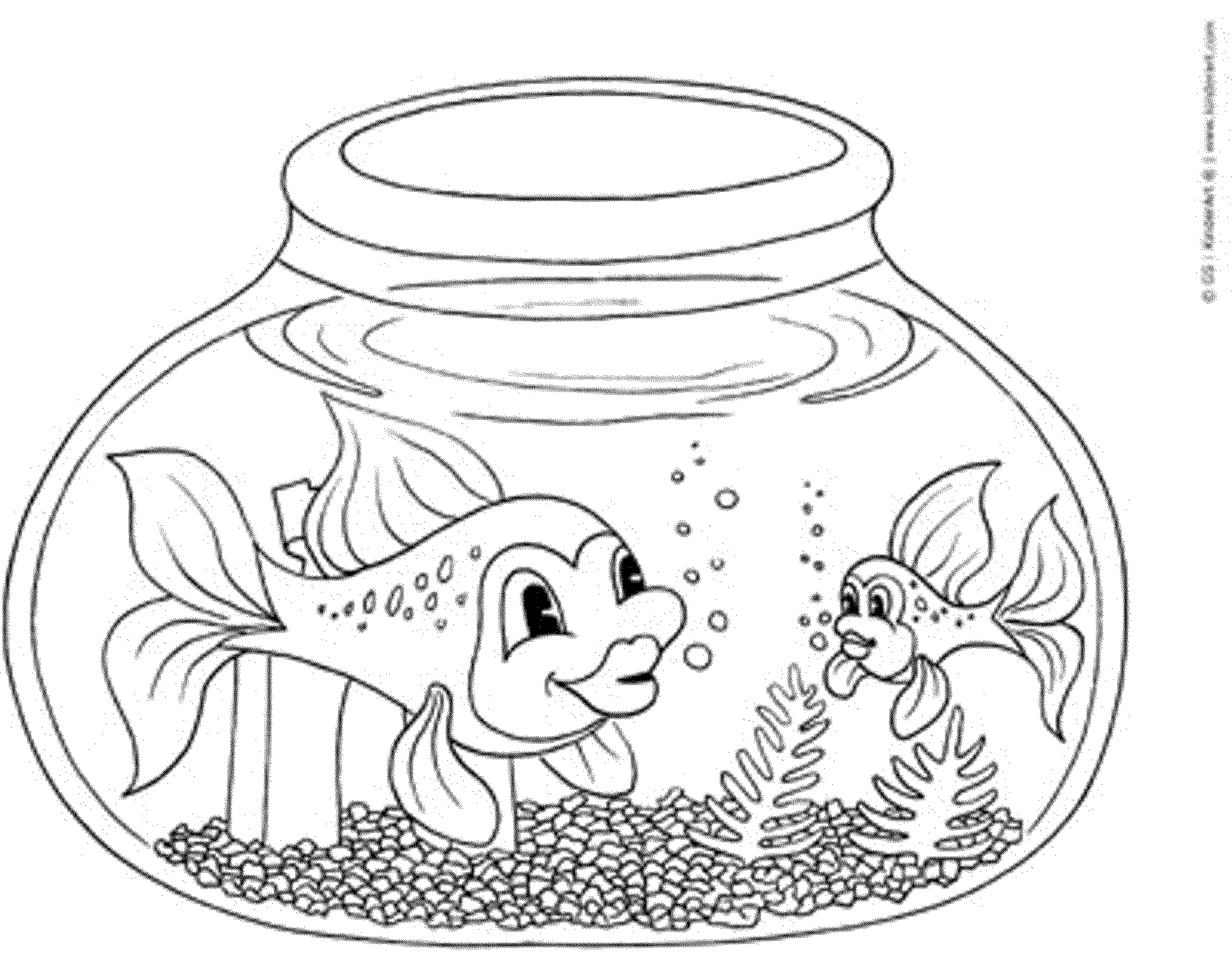 Картинка для раскрашивания рыбки: Детские раскраски рыб