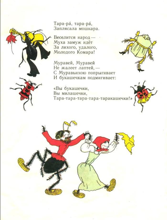 Слова сказки муха цокотуха: Сказка Муха цокотуха Чуковского читать текст слушать онлайн