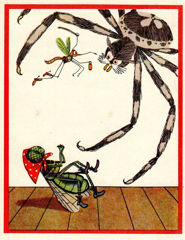 Сказка про муху и паука: Сказка про паука и мушку: читать сказку, рассказ для детей, текст полностью онлайн
