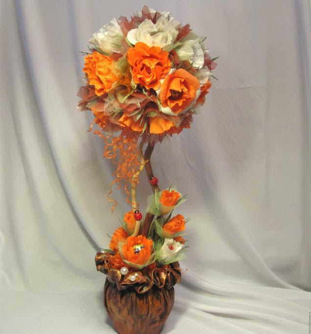 Как делать осенний топиарий: мастер класс (фото и видео)