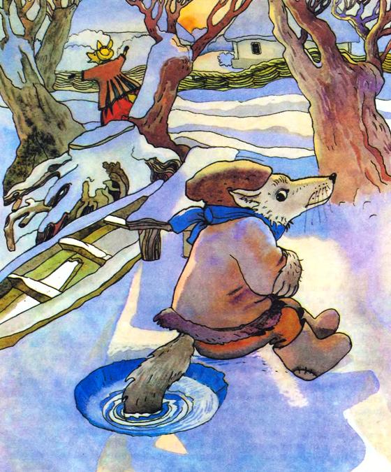 Лисичка-сестричка і вовк-панібрат. Українська народна казка. Художник Людмила Постних.