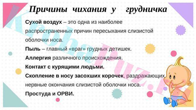 Частое чихание грудничка: норма или повод для беспокойства?