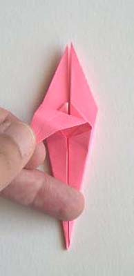 Origami Lily flower photo diagrams 18