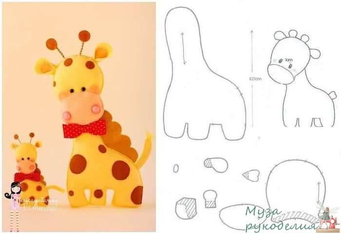 Жираф своими руками игрушка: Выкройки мягких игрушек. Жирафа / Мягкие игрушки, тильда своими руками. Выкройки, мастер классы, фото / Ёжка -…