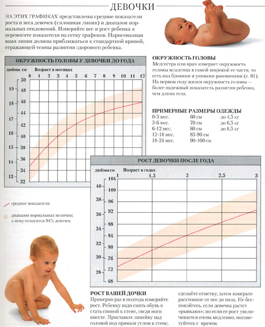 Вес по месяцам до года: Калькулятор роста и веса ребенка по данным ВОЗ