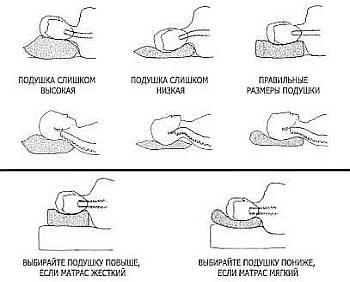 Как подобрать подушку по высоте для комфортного сна