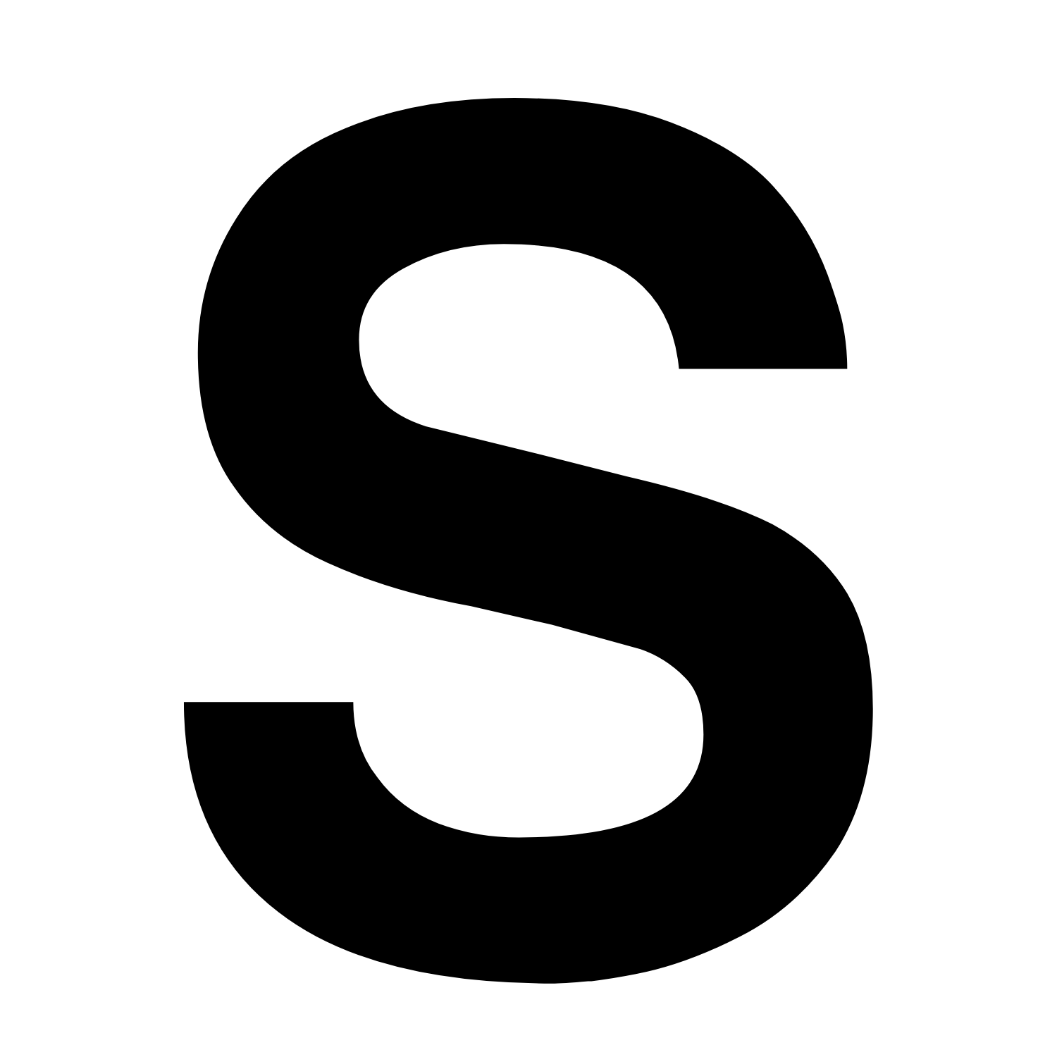 S. Большая буква s. Значок s. Символ доллара. Английская буква s.