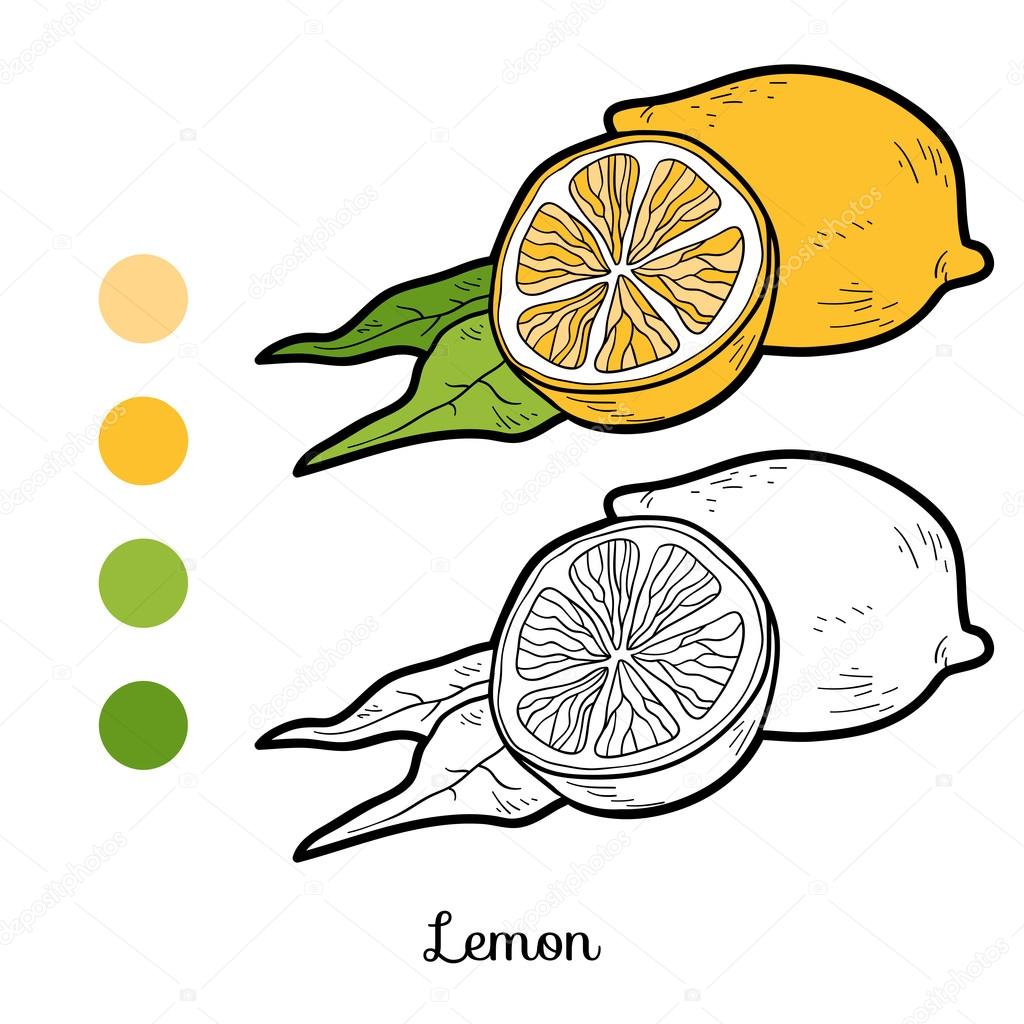Картинки лимон для детей раскраска: Раскраска лимон