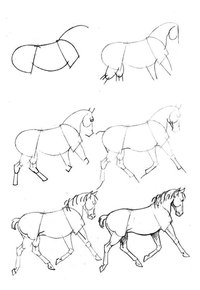 Как рисовать коня карандашом для детей: Картинки лошадей для срисовки (32 фото) 🔥 Прикольные картинки и юмор